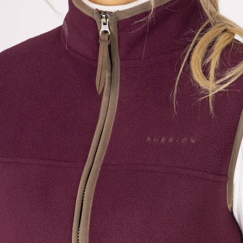 Shires Aubrion Core Fleece Gilet - Maroon-5
