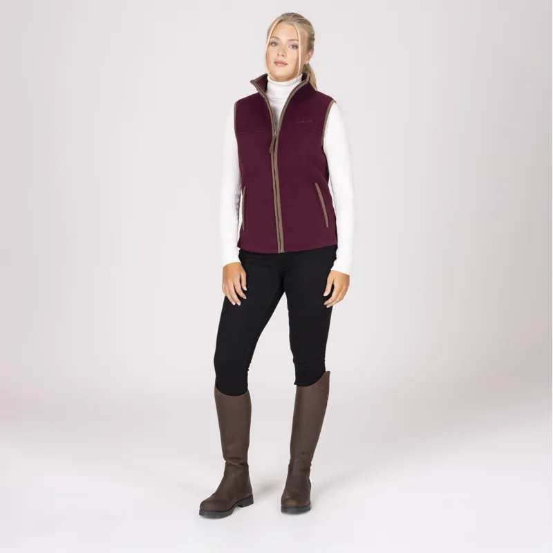 Shires Aubrion Core Fleece Gilet - Maroon-3