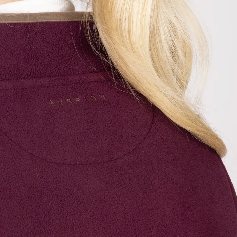 Shires Aubrion Core Half Zip Ladies Fleece - Maroon-6