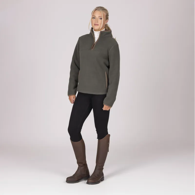 Shires Aubrion Core Half Zip Ladies Fleece - Green-9