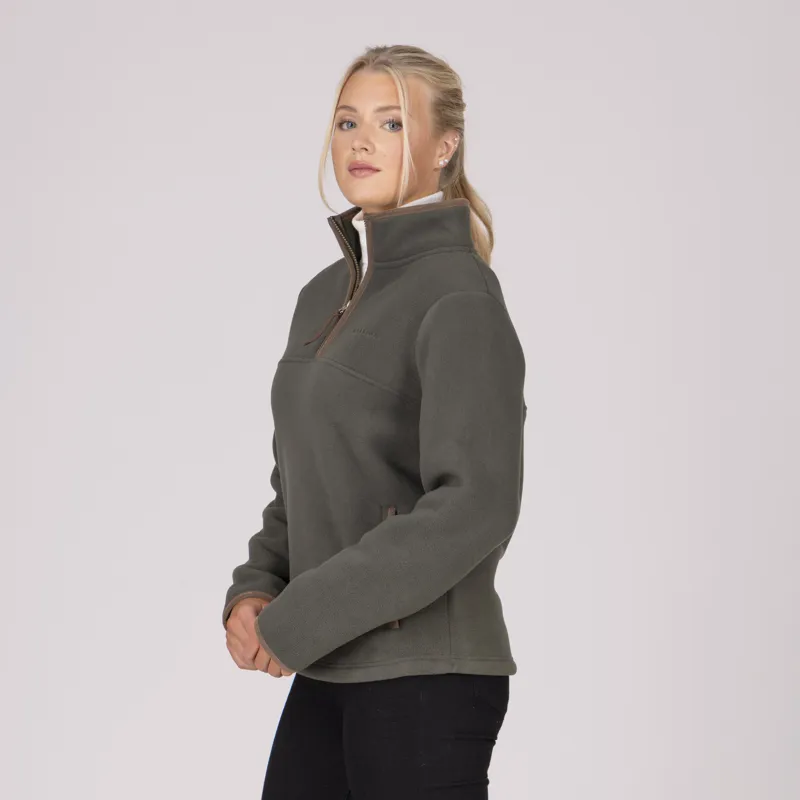 Shires Aubrion Core Half Zip Ladies Fleece - Green-8