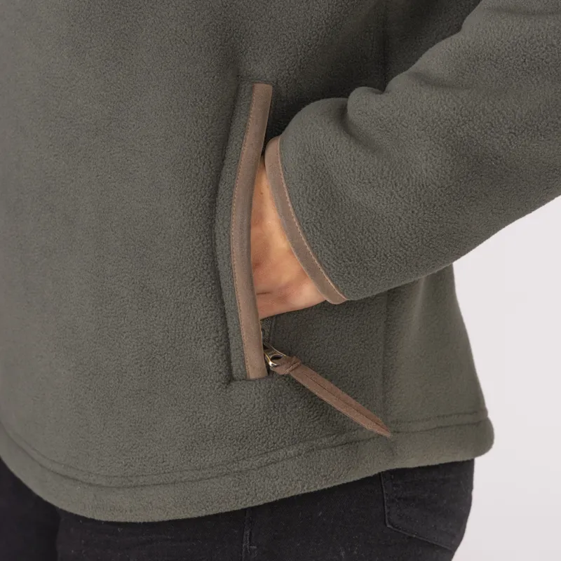 Shires Aubrion Core Half Zip Ladies Fleece - Green-4