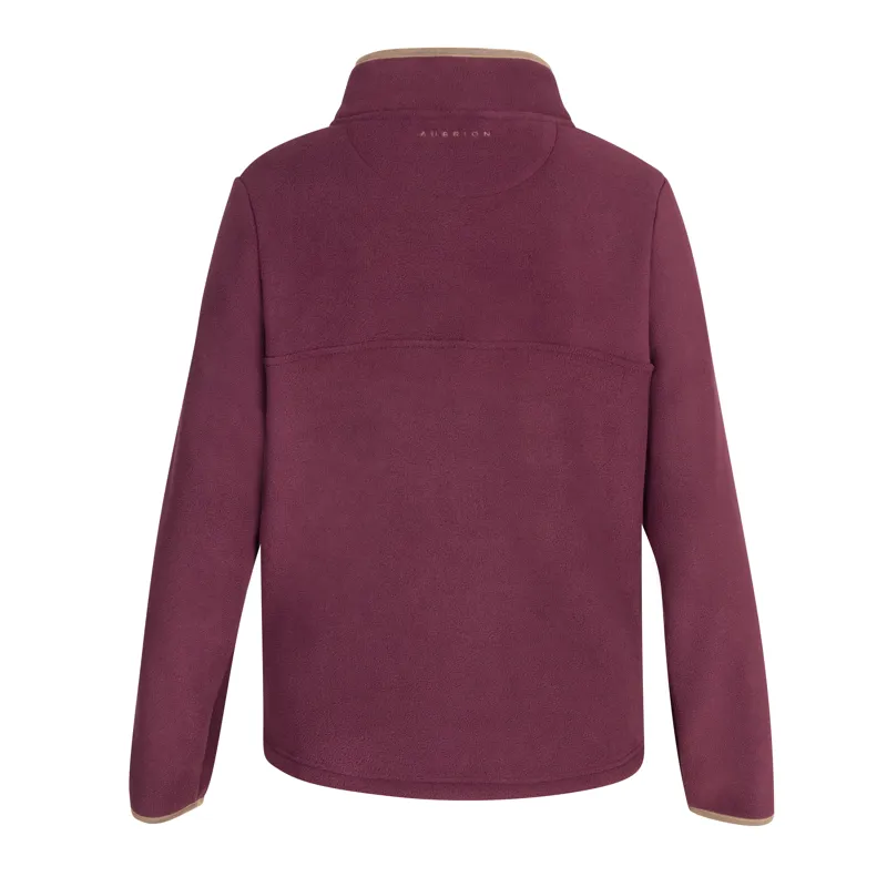 Shires Aubrion Core Half Zip Ladies Fleece - Maroon-1