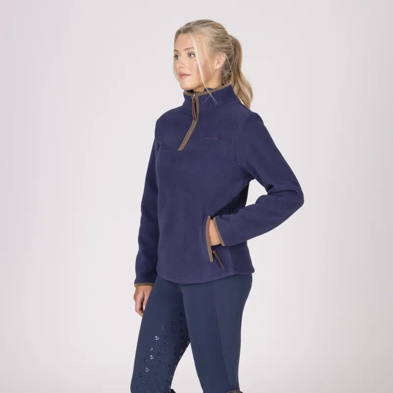 Shires Aubrion Core Half Zip Ladies Fleece  - Navy-4