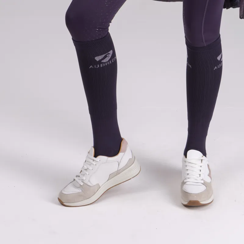 Shires Aubrion Winter Performance Adult Socks - Purple-2