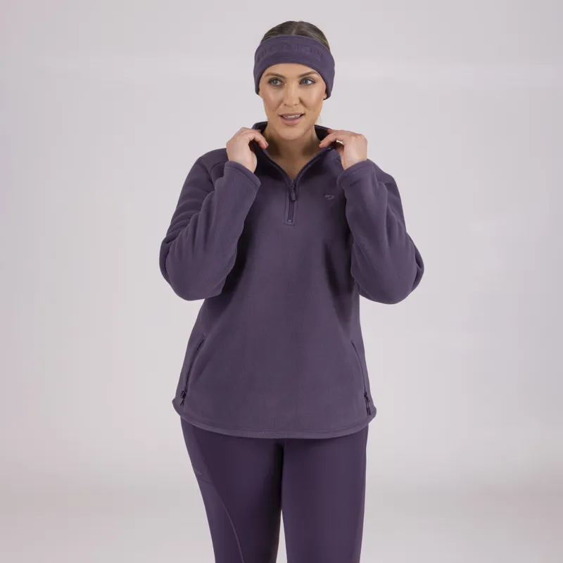 Shires Aubrion Restore Half Zip Fleece - Purple-1