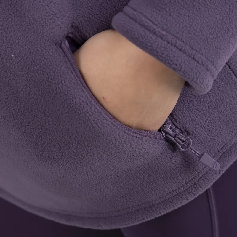 Shires Aubrion Restore Half Zip Fleece - Purple-6