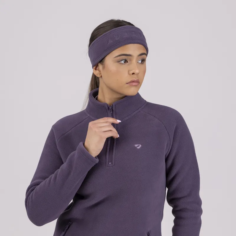 Shires Aubrion Restore Half Zip Fleece - Purple-4