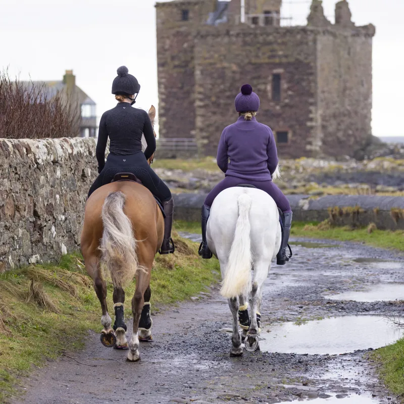 Shires Aubrion Restore Half Zip Fleece - Purple-10