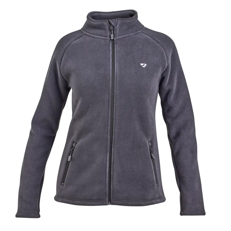 Shires Aubrion Restore Full Zip Fleece - Charcoal