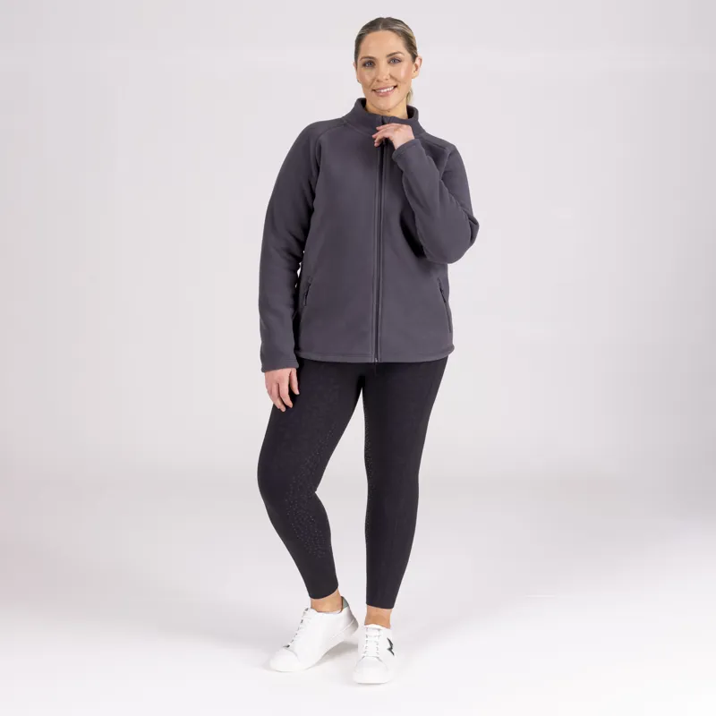 Shires Aubrion Restore Full Zip Fleece - Charcoal-2