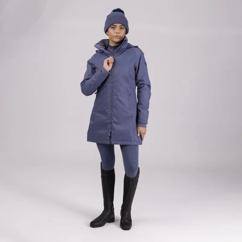 Shires Aubrion Halcyon Waterproof Mid Length Coat - Blue-1