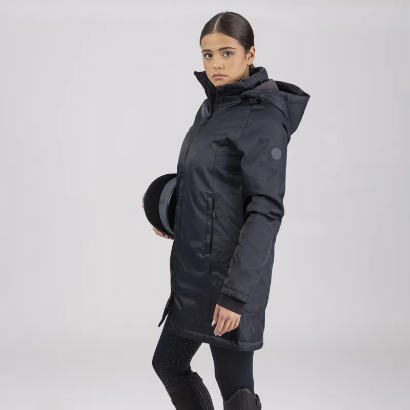 Shires Aubrion Halcyon Waterproof Mid Length Coat - Charcoal-2