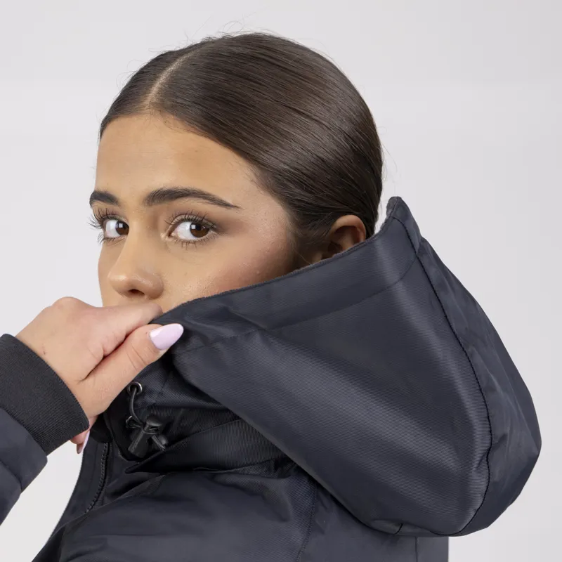 Shires Aubrion Halcyon Waterproof Mid Length Coat - Charcoal-6