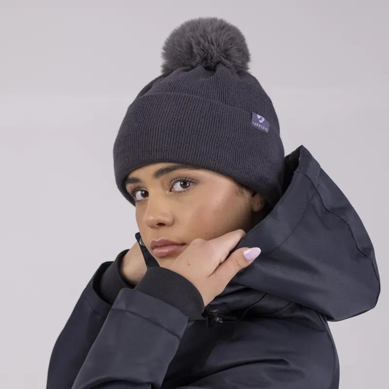 Shires Aubrion Halcyon Long Coat - Charcoal-4