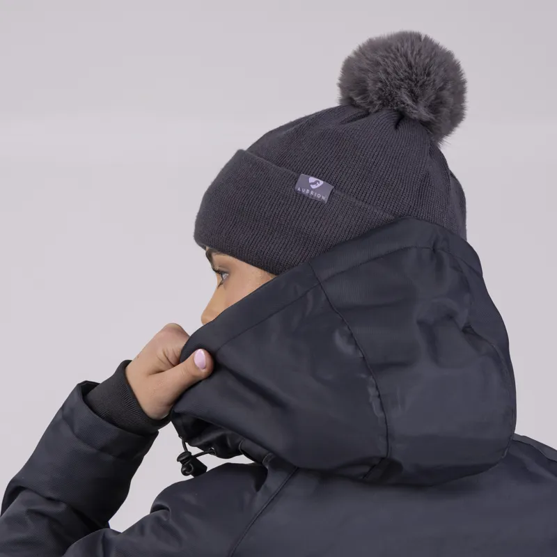 Shires Aubrion Fleece Lined Hat - Charcoal-2