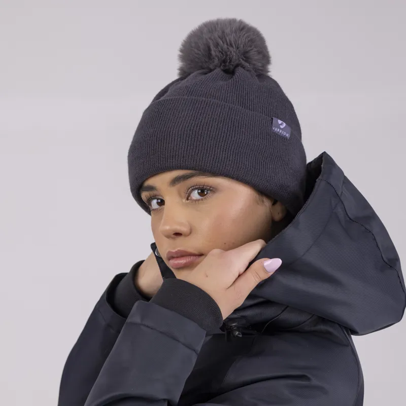 Shires Aubrion Fleece Lined Hat - Charcoal-1