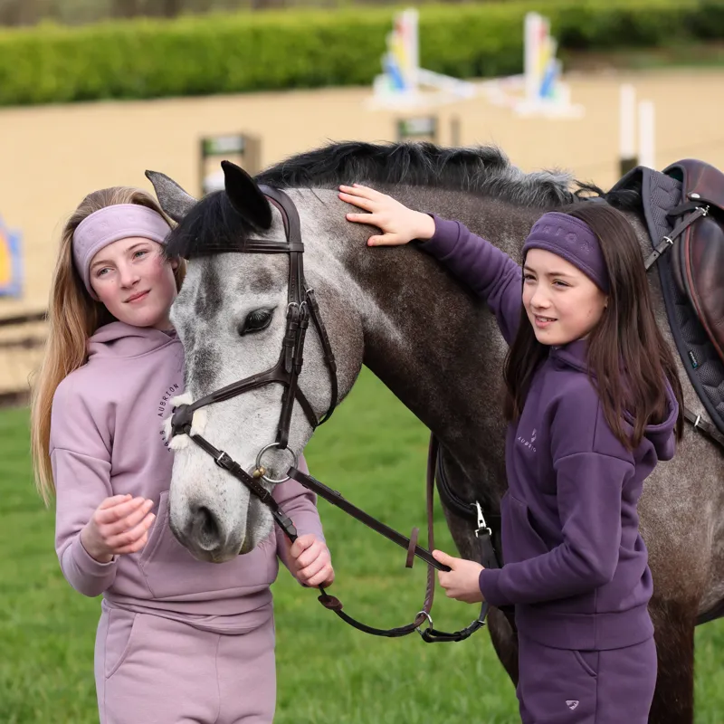 Shires Aubrion Fleece Headband - Mauve-3