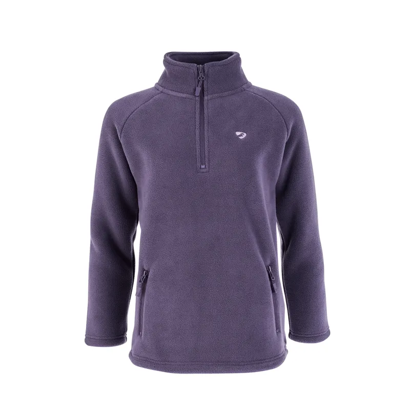 Shires Aubrion Restore Children's Half Zip Fleece - Purple