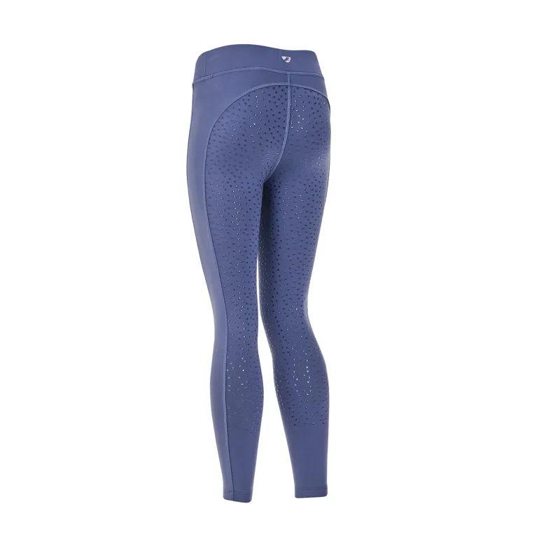 Shires Aubrion Shield Children's Riding Tights - Blue-1