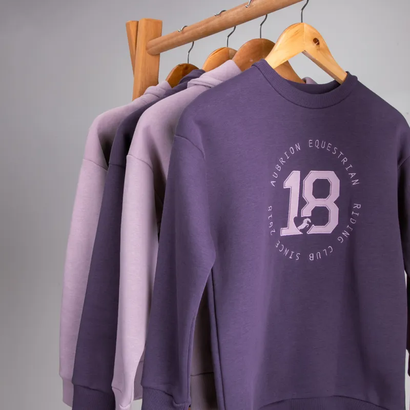 Shires Aubrion Serene Children's Sweatshirt - Purple-1