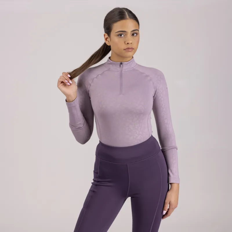 Shires Aubrion Revive Winter Baselayer - Mauve-1