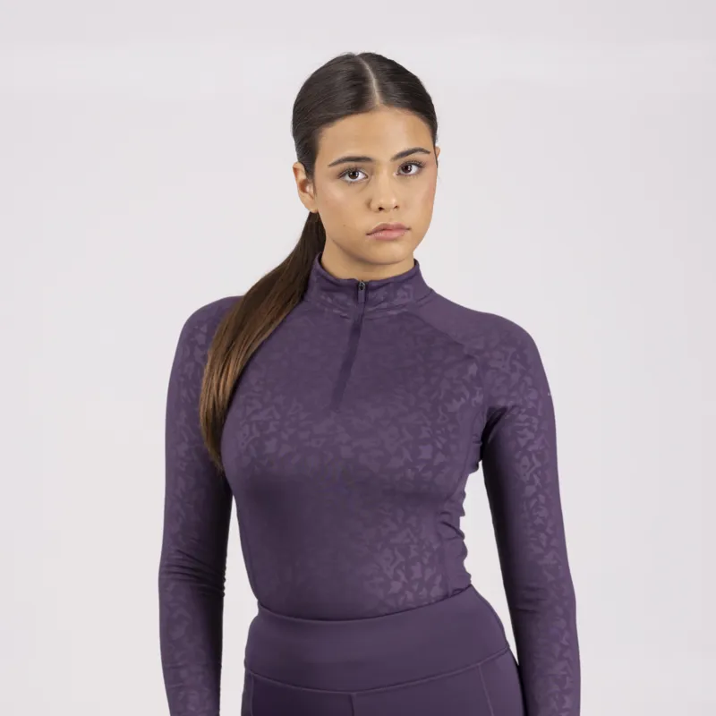 Shires Aubrion Revive Winter Baselayer - Purple-1