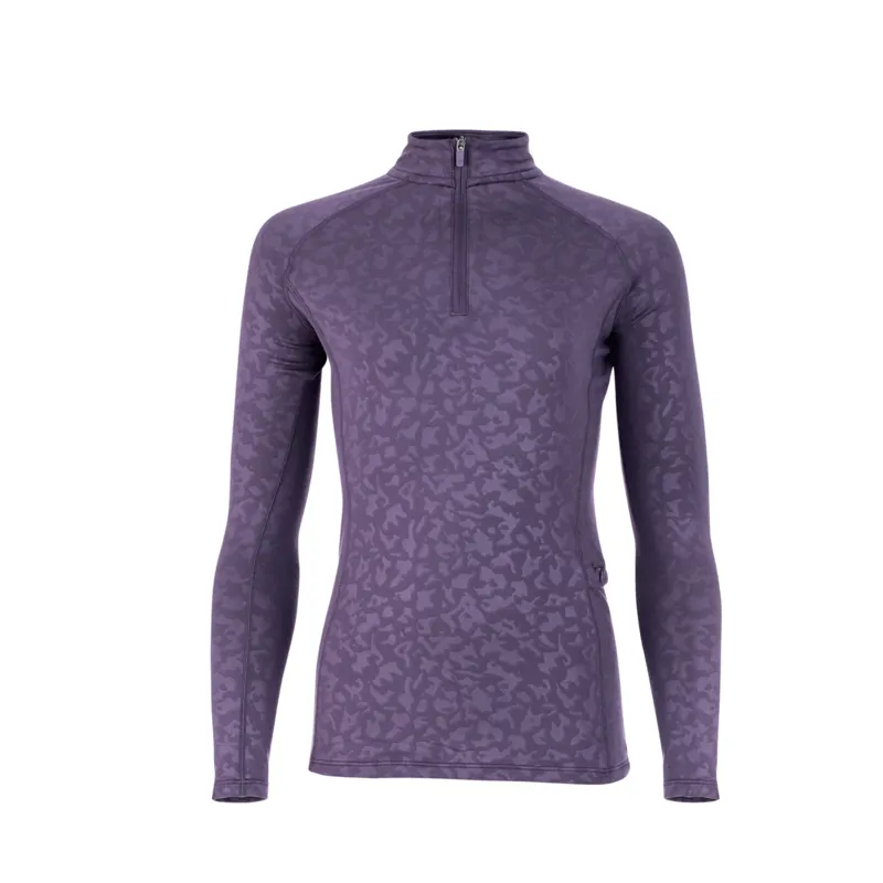 Aubrion Revive Children's Long Sleeve Base Layer - Purple