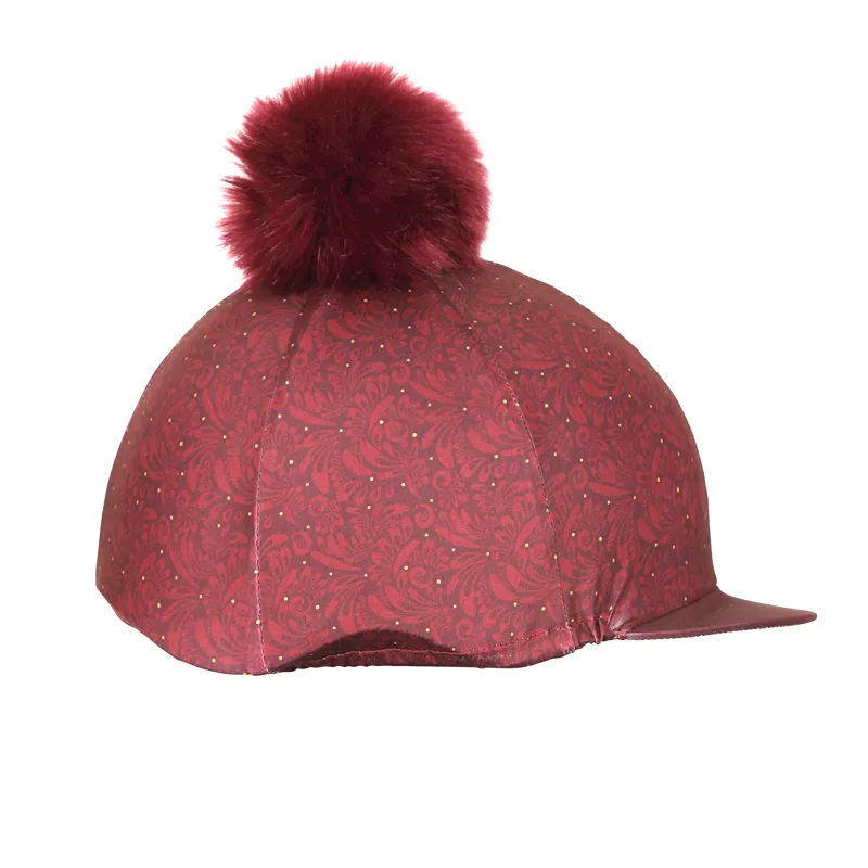 Shires Aubrion Hyde Park Hat Cover - Red Paisley-1