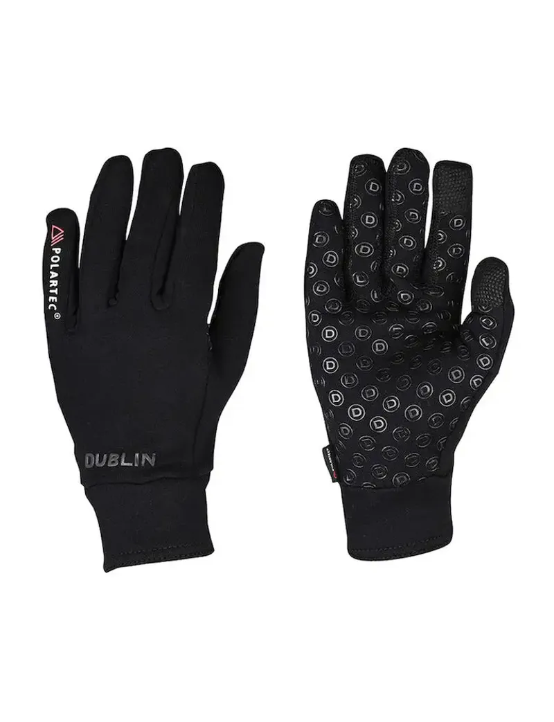 Dublin Polartec Fleece Riding Gloves - Black