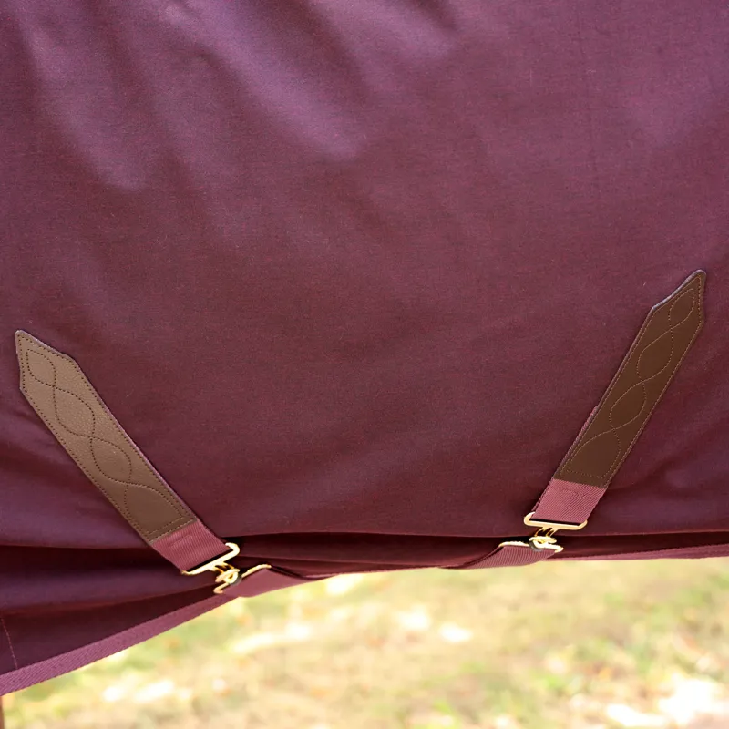 Shires Deluxe Stable Sheet - Black Cherry-2