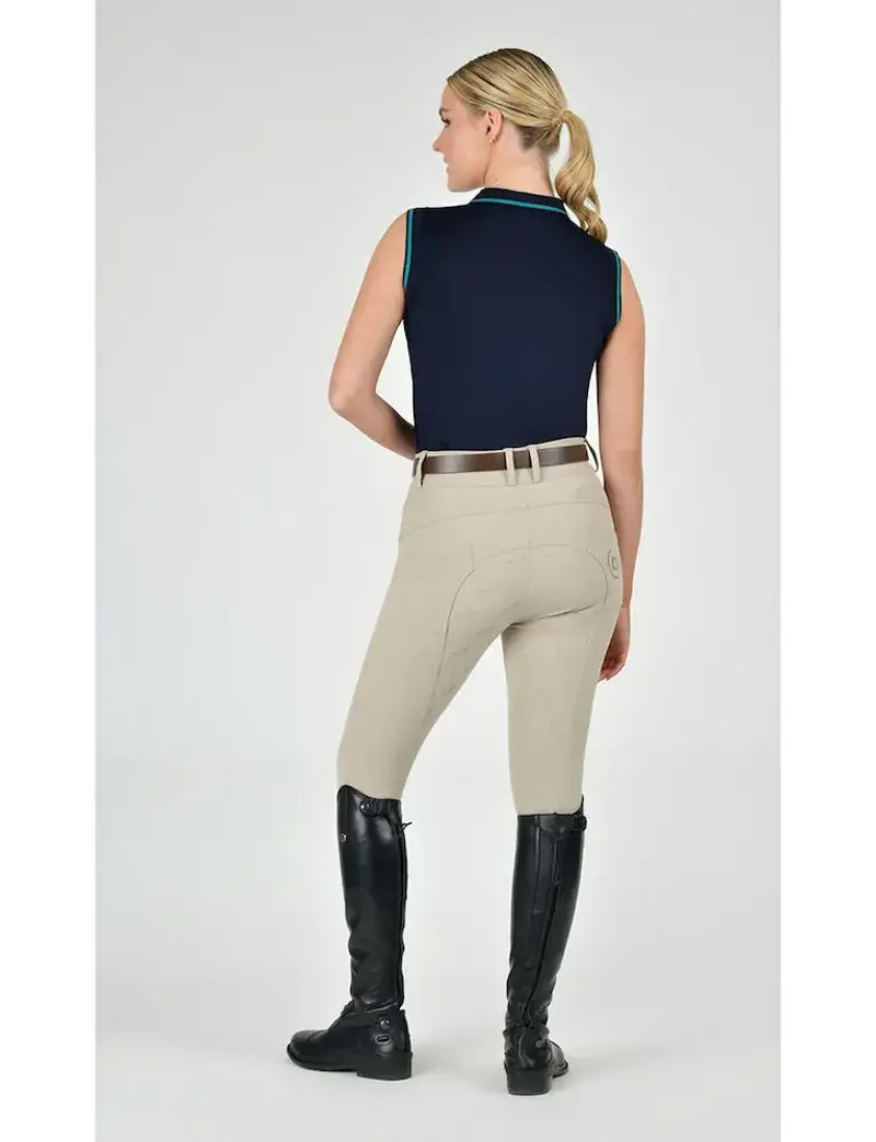 Dublin Cammy Comfort Ladies Twill Breeches - Biscuit-5