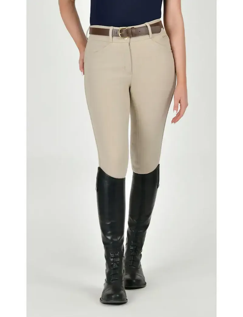 Dublin Cammy Comfort Ladies Twill Breeches - Biscuit-6