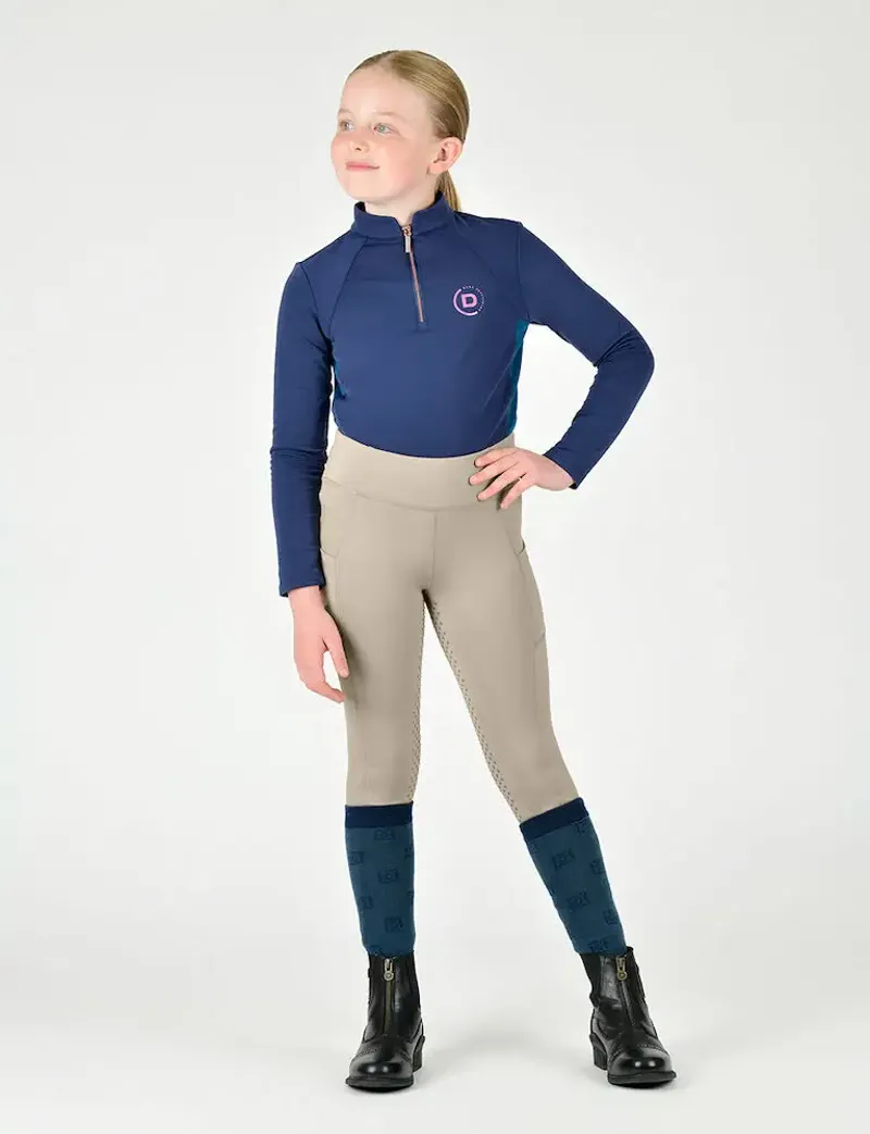 Dublin Kids Everyday Riding Tights - Beige-2