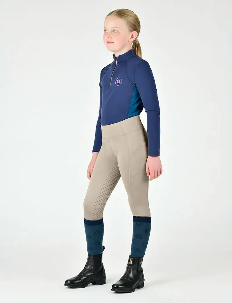 Dublin Kids Everyday Riding Tights - Beige-3