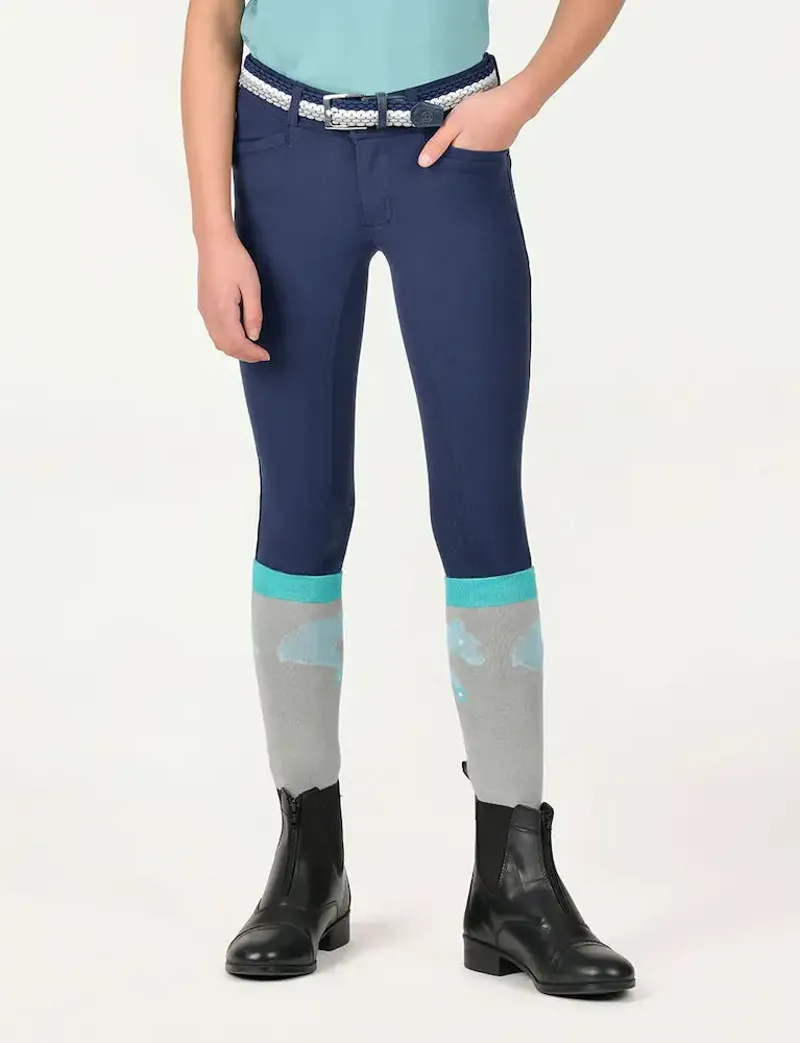 Dublin Kids Cammy Comfort Twill Breeches - Naval Academy-2