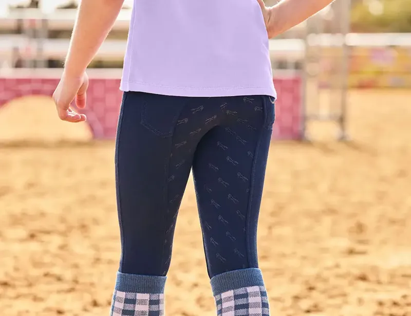 Dublin Kids Cammy Comfort Twill Breeches - Naval Academy-4