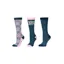 Dublin Kids 3 Pack Socks - Geo Floral