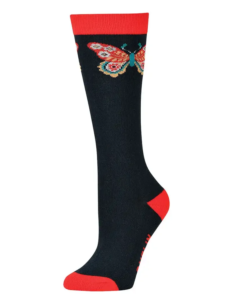 Dublin Kids Single Pack Socks - Navy Butterfly 