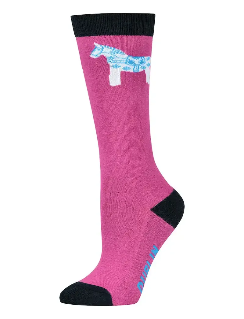 Dublin Kids Single Pack Socks - White Pony