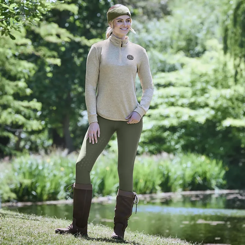 WeatherBeeta London Ladies Layer Long Sleeve Top - Irish Cream -4