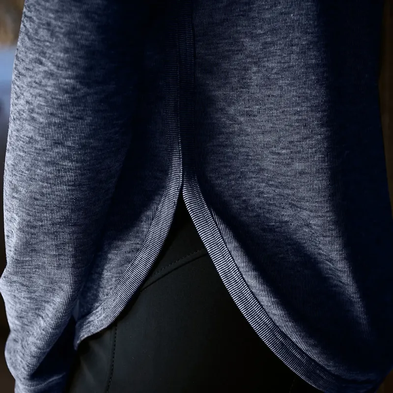 WeatherBeeta London Ladies Layer Long Sleeve Top - Navy Iris-4