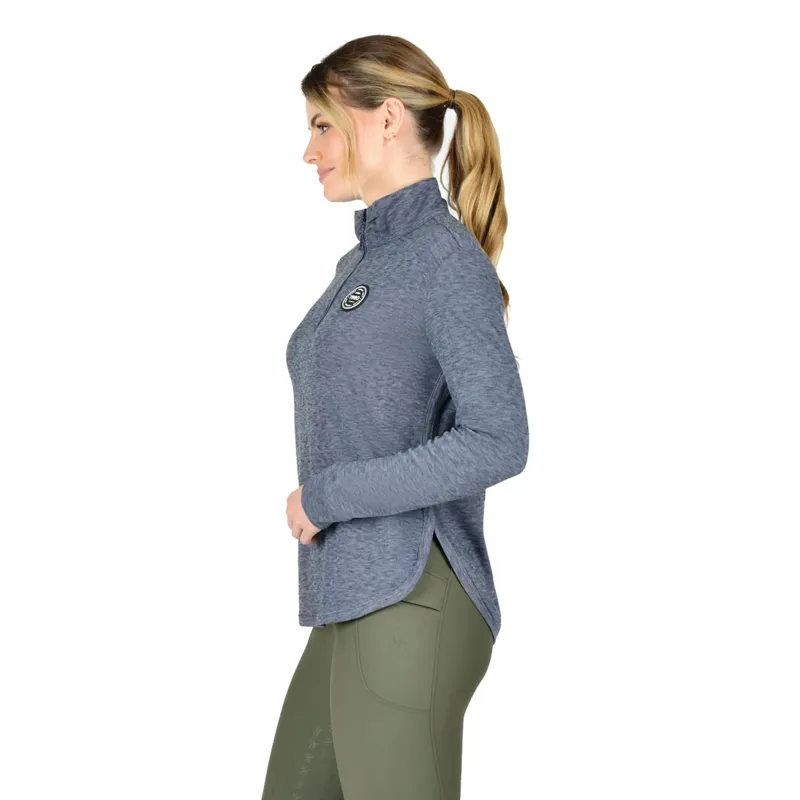 WeatherBeeta London Ladies Layer Long Sleeve Top - Navy Iris-1