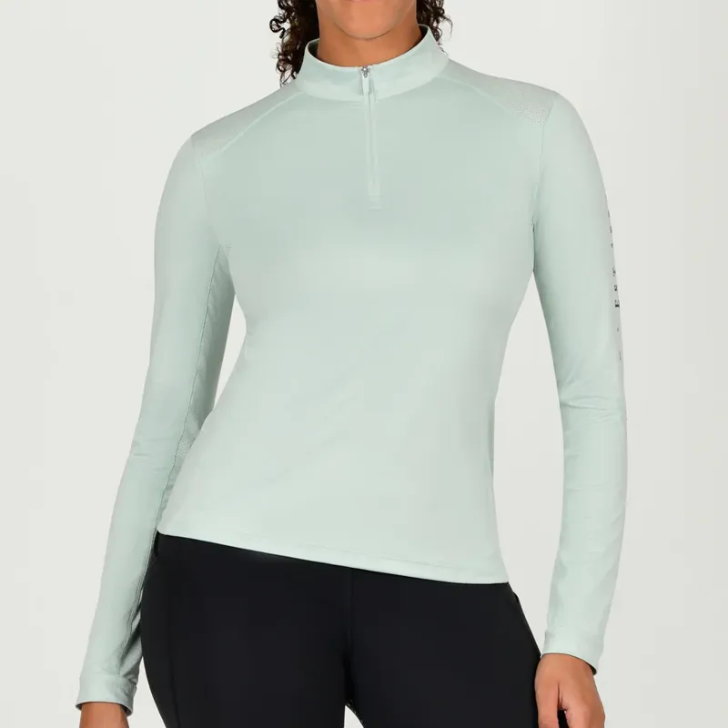 Dublin Autumn Sally Ladies Long Sleeve Riding Top - Surf Spray