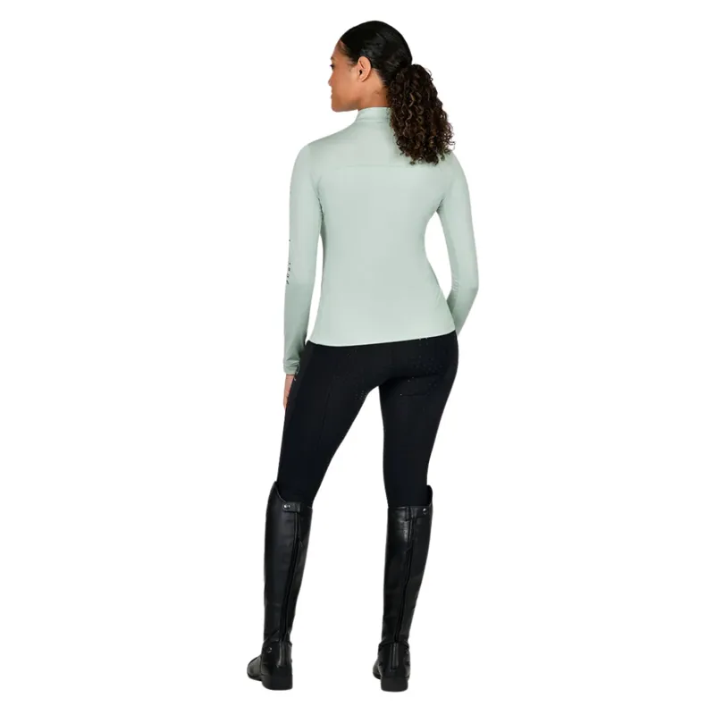 Dublin Autumn Sally Ladies Long Sleeve Riding Top - Surf Spray-1