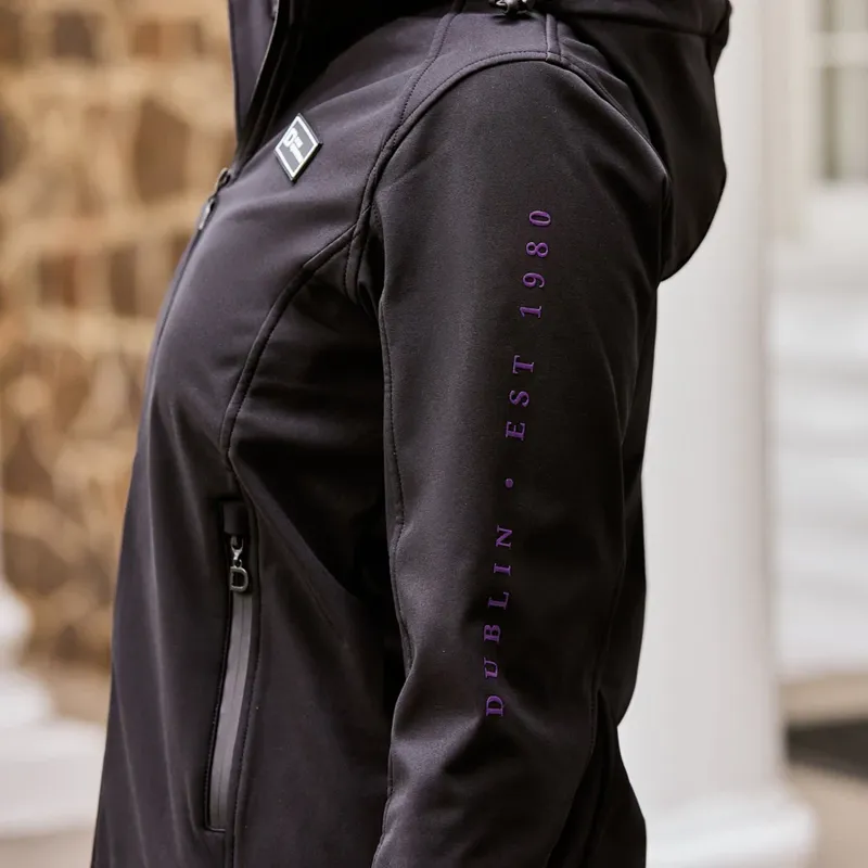 Dublin Scarlett Ladies Soft Shell Bonded Jacket - Black-6