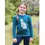 Dublin Kids Poppy Puff Sleeve Tee - Legion Blue/Pony Silhouette