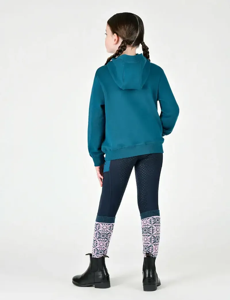 Dublin Kids Lilah Lurex Logo Hoodie - Legion Blue/Silver-1