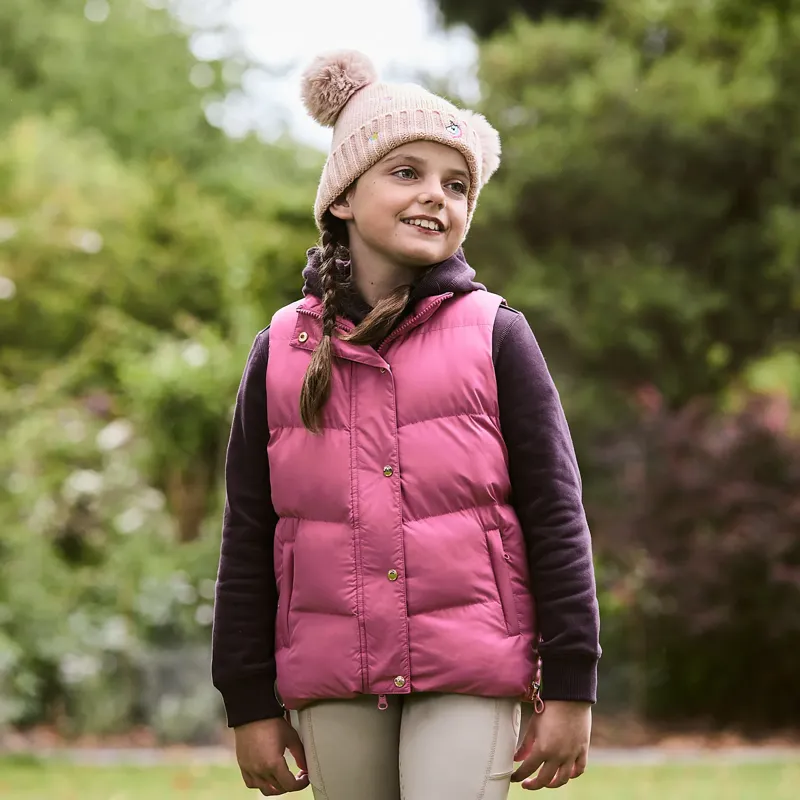 Dublin Kids Patrice Everyday Puffer Vest - Red Violet-1