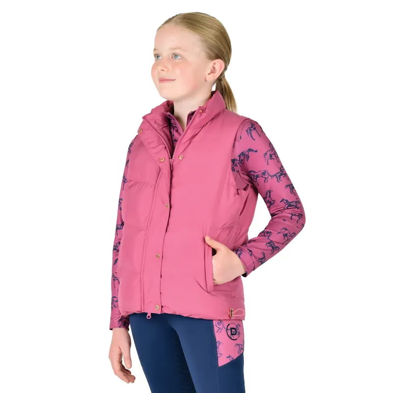 Dublin Kids Patrice Everyday Puffer Vest - Red Violet-3